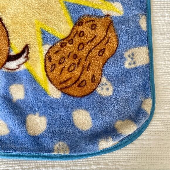 Vintage Chip and Dale Disney Blue Throw Blanket Lap Cover Rare 38” x 58” - Picture 6 of 11